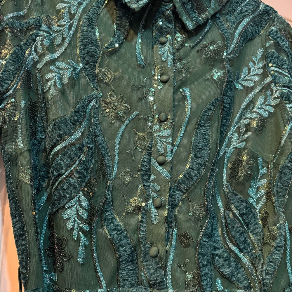 NWT Ivy City Clover Dress in Emerald - Picture 4 of 8